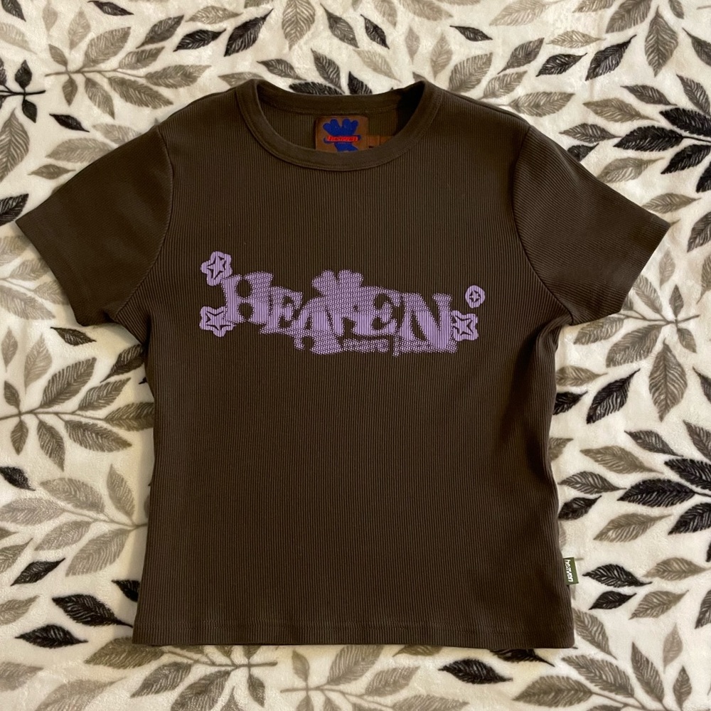 Heaven by Marc Jacobs blur ribbed baby tee